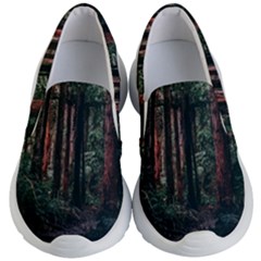 Forest Jungle Trees Tropics Kids Lightweight Slip Ons