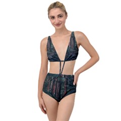 Forest Jungle Trees Tropics Tied Up Two Piece Swimsuit