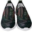 Forest Jungle Trees Tropics Kids  Slip On Sneakers View1