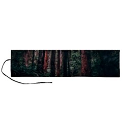 Forest Jungle Trees Tropics Roll Up Canvas Pencil Holder (l)