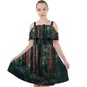 Forest Jungle Trees Tropics Cut Out Shoulders Dress View1