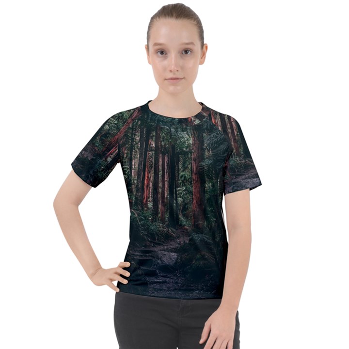 Forest Jungle Trees Tropics Women s Sport Raglan T-Shirt