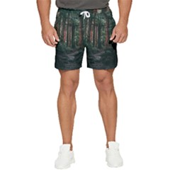 Forest Jungle Trees Tropics Men s Runner Shorts