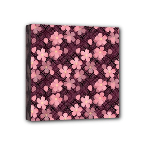 Cherry Blossoms Japanese Mini Canvas 4  X 4  (stretched)