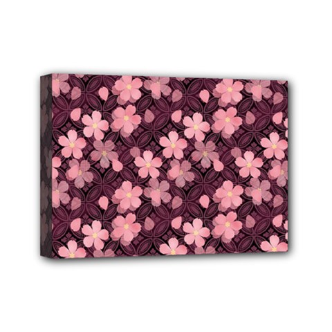 Cherry Blossoms Japanese Mini Canvas 7  X 5  (stretched)