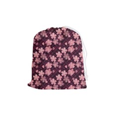 Cherry Blossoms Japanese Drawstring Pouch (medium)