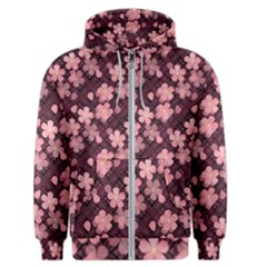 Cherry Blossoms Japanese Men s Zipper Hoodie