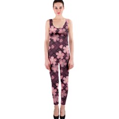 Cherry Blossoms Japanese One Piece Catsuit