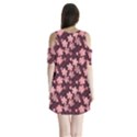 Cherry Blossoms Japanese Shoulder Cutout Velvet One Piece View2