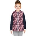 Cherry Blossoms Japanese Kids  Hooded Puffer Vest View1