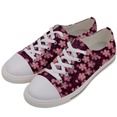 Cherry Blossoms Japanese Men s Low Top Canvas Sneakers