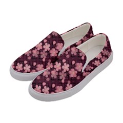 Cherry Blossoms Japanese Women s Canvas Slip Ons