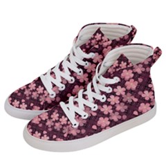 Cherry Blossoms Japanese Men s Hi-top Skate Sneakers