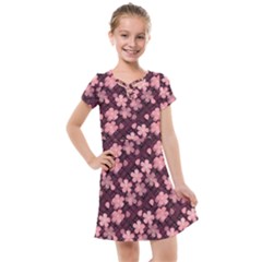 Cherry Blossoms Japanese Kids  Cross Web Dress