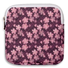 Cherry Blossoms Japanese Mini Square Pouch