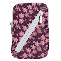 Cherry Blossoms Japanese Belt Pouch Bag (large)