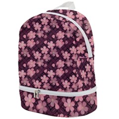 Cherry Blossoms Japanese Zip Bottom Backpack