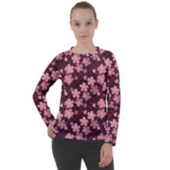 Cherry Blossoms Japanese Women s Long Sleeve Raglan T-shirt