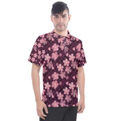 Cherry Blossoms Japanese Men s Polo T-shirt