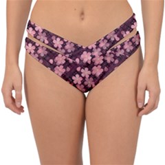 Cherry Blossoms Japanese Double Strap Halter Bikini Bottoms