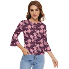 Cherry Blossoms Japanese Bell Sleeve Top