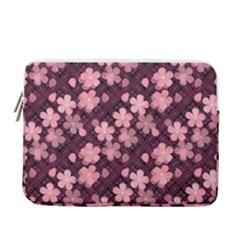 Cherry Blossoms Japanese 13  Vertical Laptop Sleeve Case With Pocket