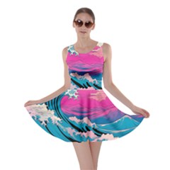 Waves Mountains Sky Skater Dress