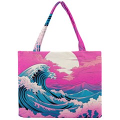 Waves Mountains Sky Mini Tote Bag