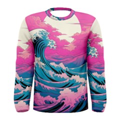 Waves Mountains Sky Men s Long Sleeve T-shirt