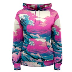 Waves Mountains Sky Women s Pullover Hoodie