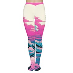 Waves Mountains Sky Tights