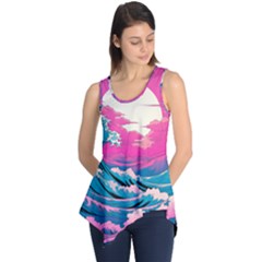 Waves Mountains Sky Sleeveless Tunic