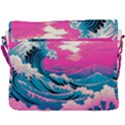 Waves Mountains Sky Buckle Messenger Bag View3