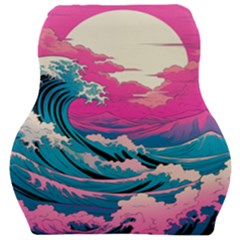 Waves Mountains Sky Car Seat Velour Cushion 