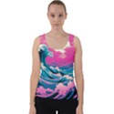 Waves Mountains Sky Velvet Tank Top View1