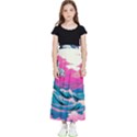 Waves Mountains Sky Kids  Flared Maxi Skirt View1