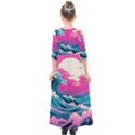 Waves Mountains Sky Kids  Quarter Sleeve Maxi Dress View2