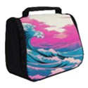 Waves Mountains Sky Full Print Travel Pouch (Small) View2