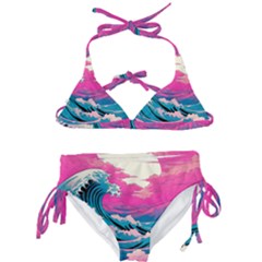 Waves Mountains Sky Kids  Classic Bikini Set