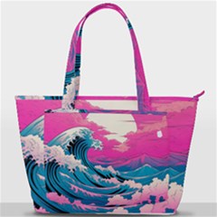 Waves Mountains Sky Back Pocket Shoulder Bag 