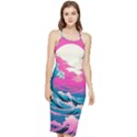 Waves Mountains Sky Bodycon Cross Back Summer Dress View1