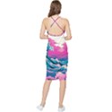 Waves Mountains Sky Bodycon Cross Back Summer Dress View2