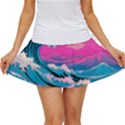 Waves Mountains Sky Women s Skort View1