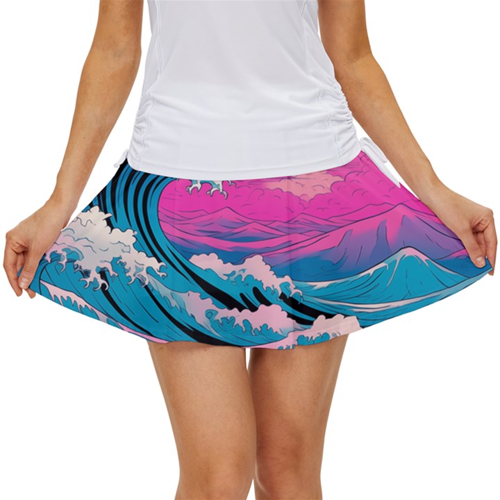 Waves Mountains Sky Women s Skort