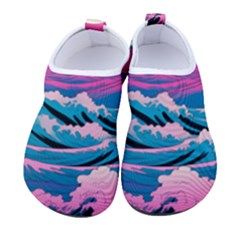 Waves Mountains Sky Women s Sock-style Water Shoes