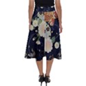 Japanese Wave Koi Illustration Pattern Perfect Length Midi Skirt View2