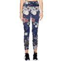 Japanese Wave Koi Illustration Pattern Pocket Leggings  View1