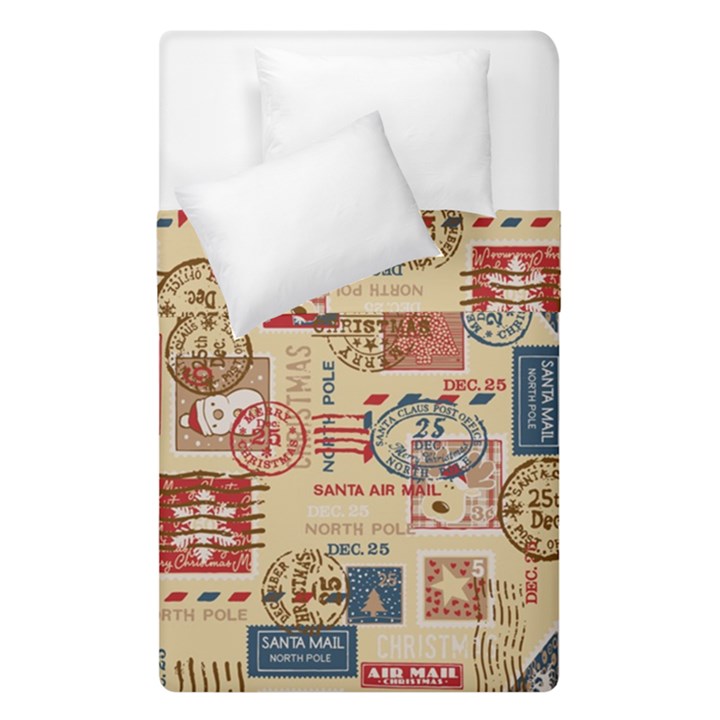 Letters Writing Paper Text Pattern Duvet Cover Double Side (Single Size)