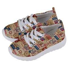 Letters Writing Paper Text Pattern Kids  Lightweight Sports Shoes