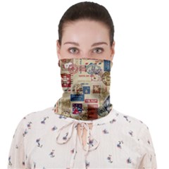 Letters Writing Paper Text Pattern Face Covering Bandana (adult)